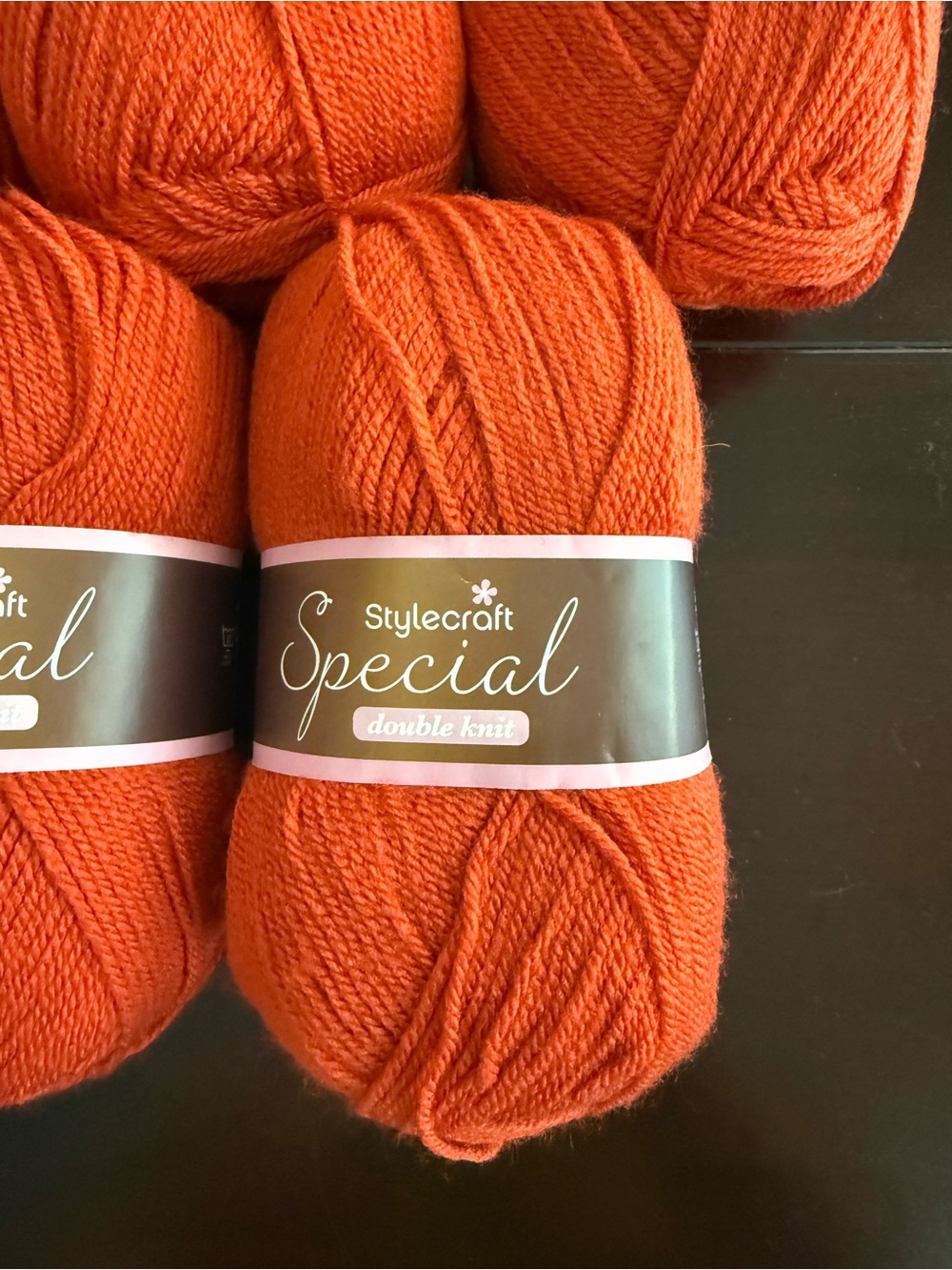Stylecraft Special Double Knit Yarn - Tomato Orange Color- 6 Skeins